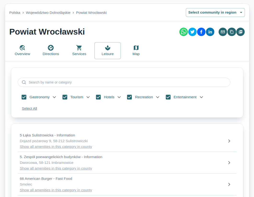 OpenStreetMap amenities data imported into PostgreSQL and accessed via custom-built RESTful API
